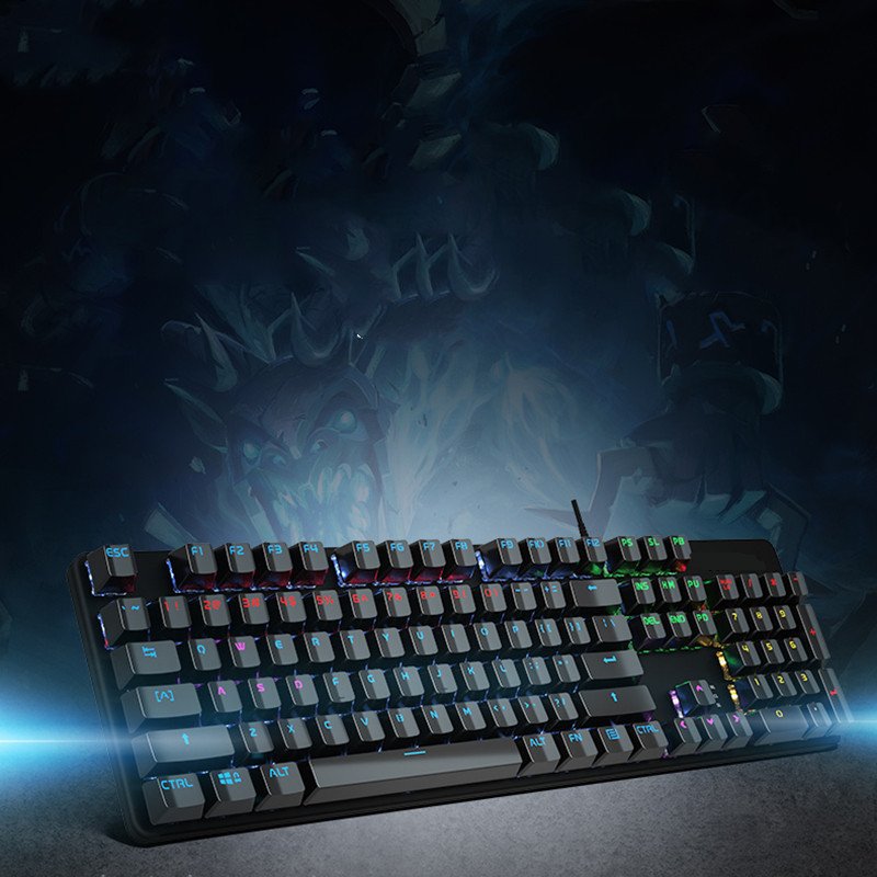 Real Mechanical Keyboard GK410 Green Axis Desktop Computer Wired