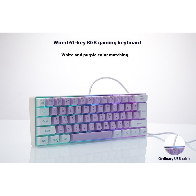 Wireless Bluetooth 61 Key Mechanical Computer Keyboard
