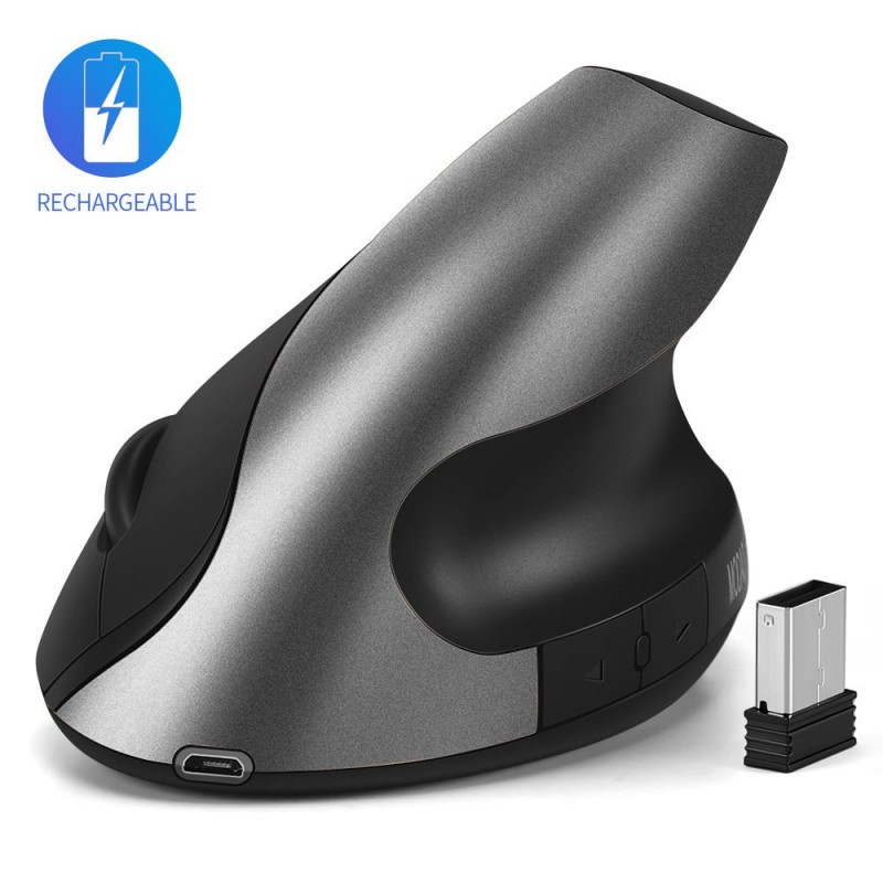 Silent Click Ergonomic 2.4G Wireless Optical Mouse