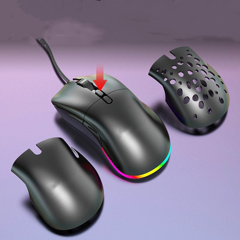 Hollow Wired Wireless Gaming Mouse E-sports Games Computer Accessories
