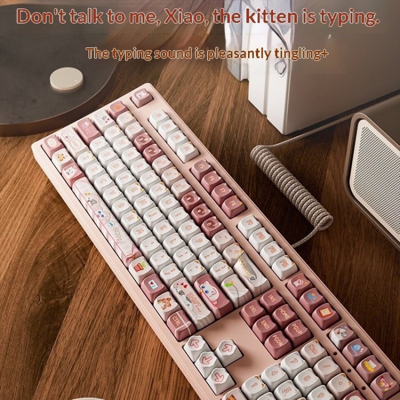 MT87 Wireless Bluetooth Triple-Mode Cat Mechanical...