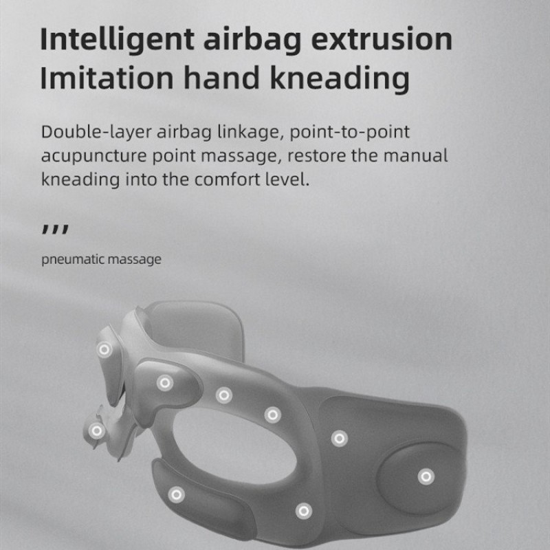 Electric Heated Eye Massager with Air Compression Vibration 5 Modes