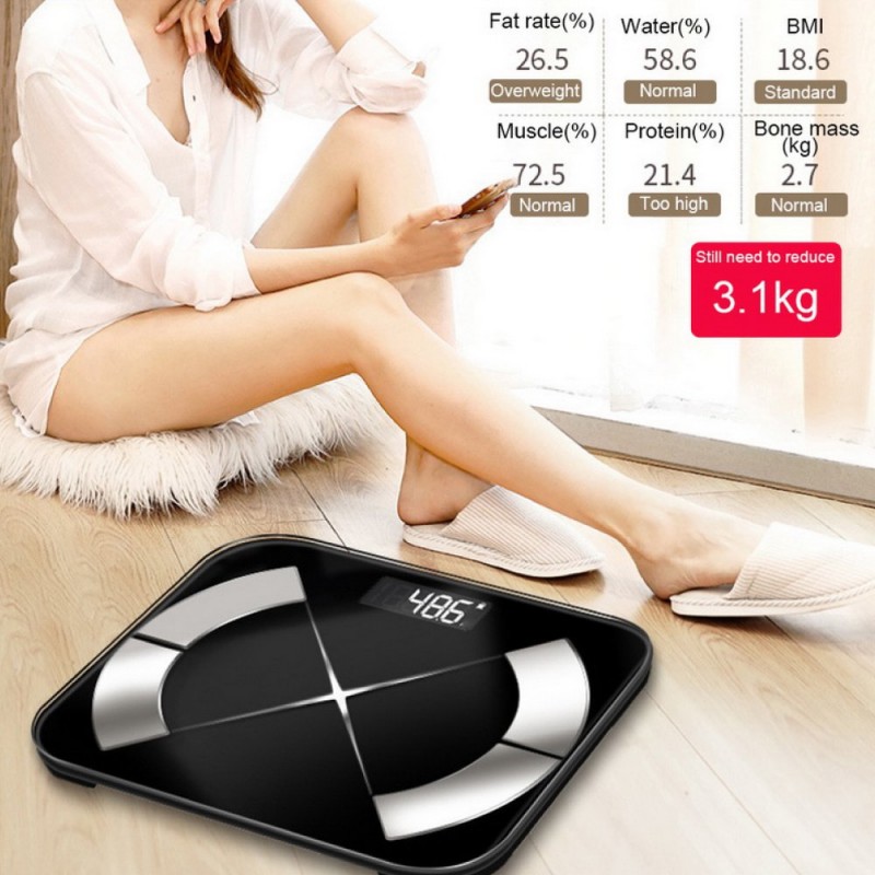 Bluetooth LED body fat scale