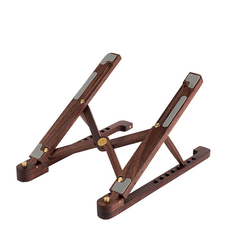 Notebook Computer Bracket Wooden Bracket Desktop Increased Rack Folding Portable Lifting Rack Solid Wood Cooling Base