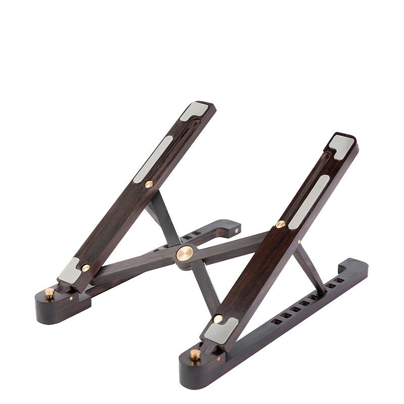 Notebook Computer Bracket Wooden Bracket Desktop Increased Rack Folding Portable Lifting Rack Solid Wood Cooling Base