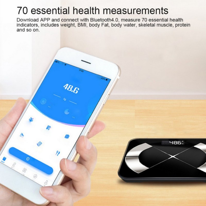 Bluetooth LED body fat scale