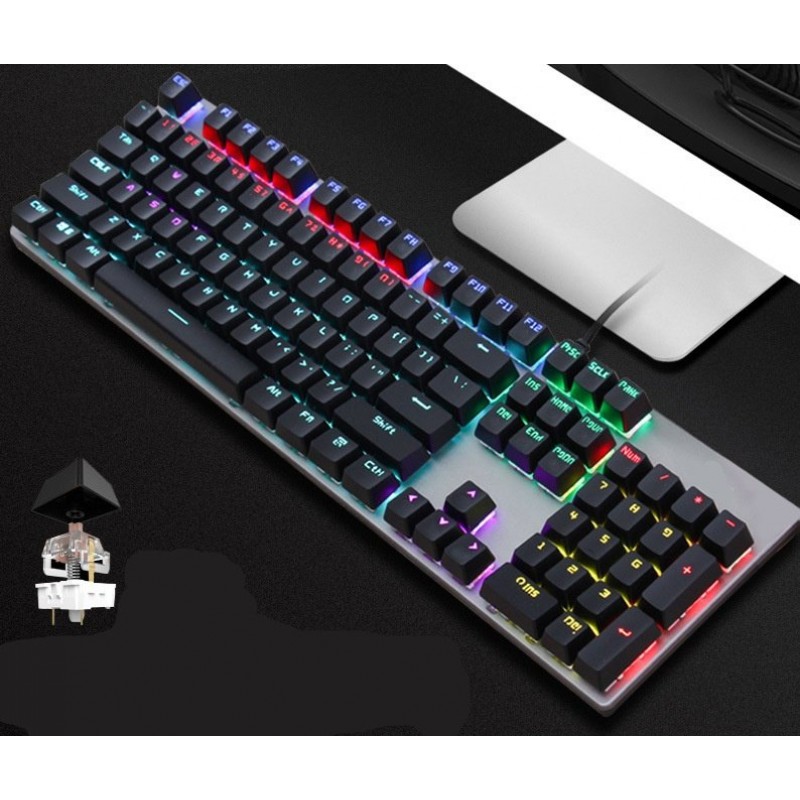 Real Mechanical Keyboard GK410 Green Axis Desktop Computer Wired