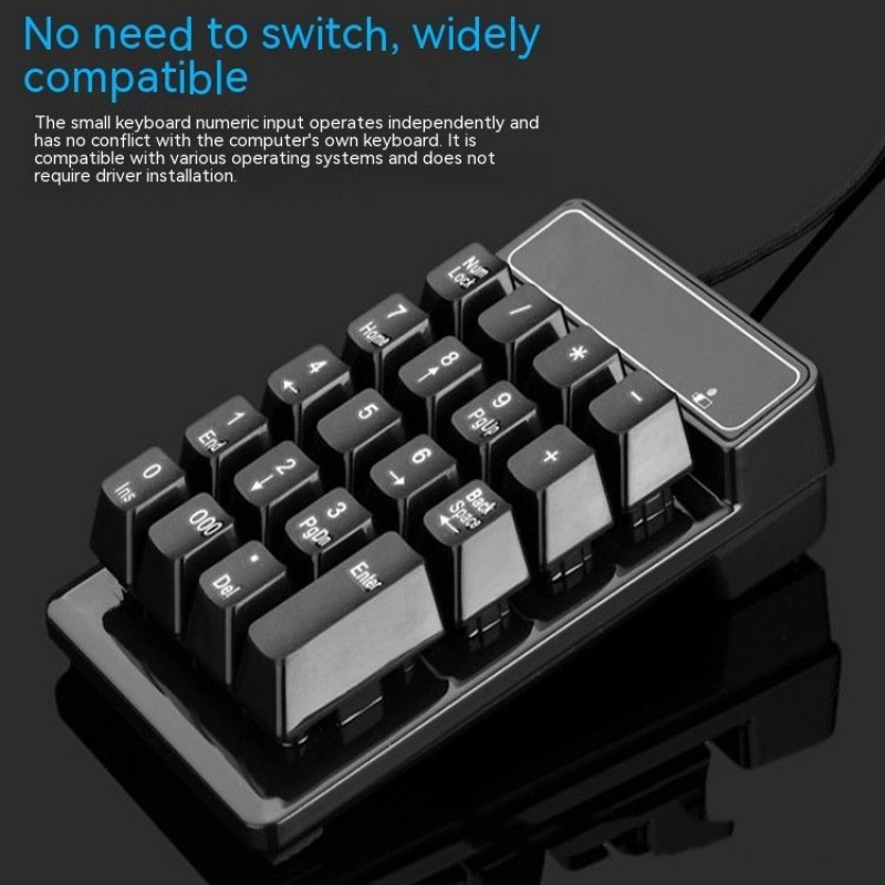 Wired Mechanical Digital Keyboard Mini Mechanical ...