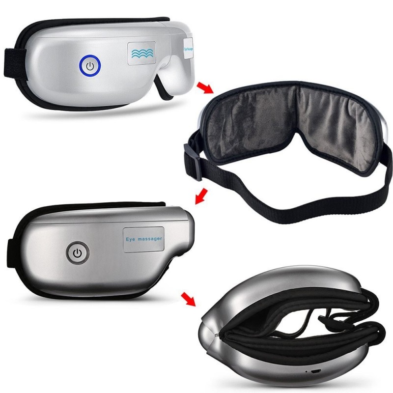 Wireless folding eye protector eye massager