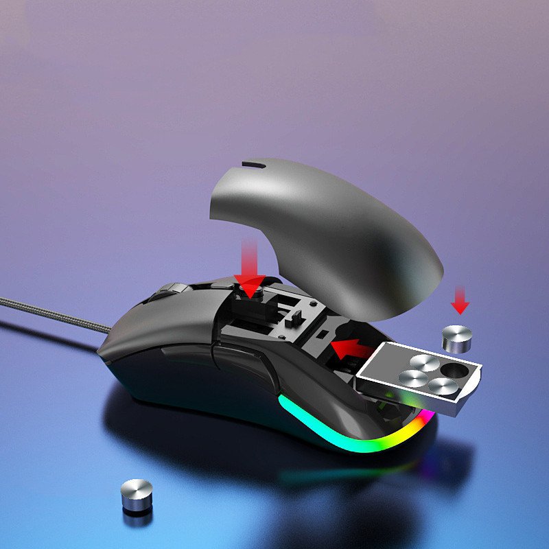 Hollow Wired Wireless Gaming Mouse E-sports Games Computer Accessories