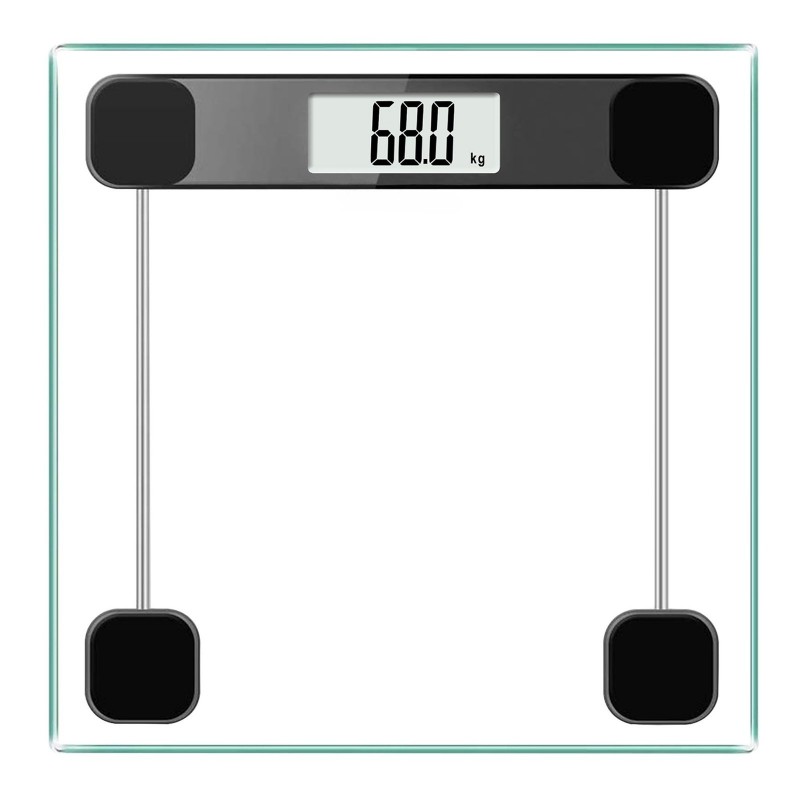 Household Electronic Body Scale With Transparent Tempered Glass Weight Scale