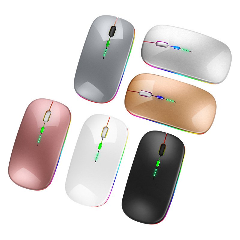 Bluetooth Dual-mode Wireless Mouse Charging Mute Power Display