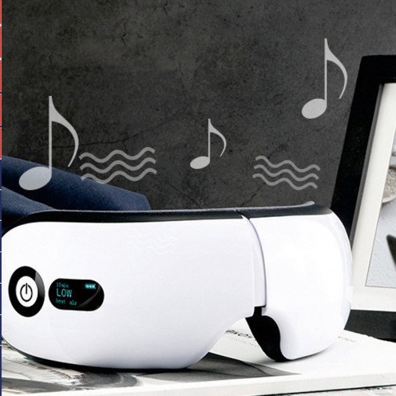 Eye massager vibrating hot compress