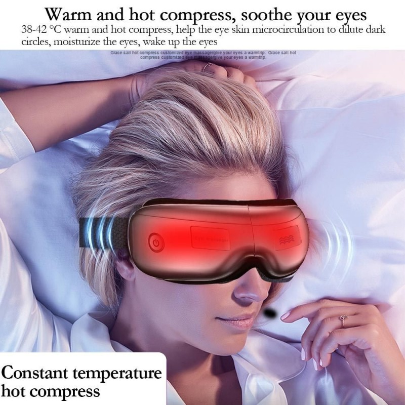 Wireless folding eye protector eye massager