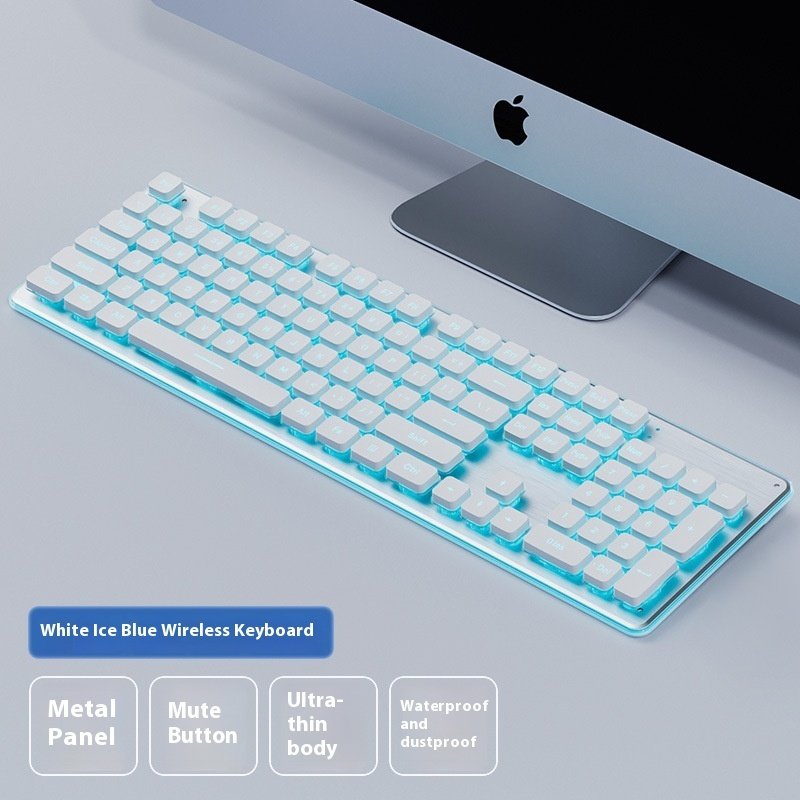 Wireless Bluetooth Keyboard Mute E-sports Machiner...
