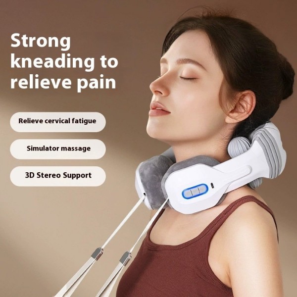 U-shaped Cervical Spine Massage Pillow Household E...