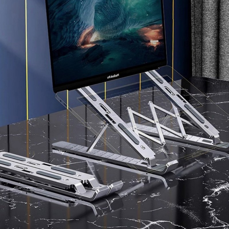 Three-fork Aluminum Alloy Desktop Notebook Pad Hea...