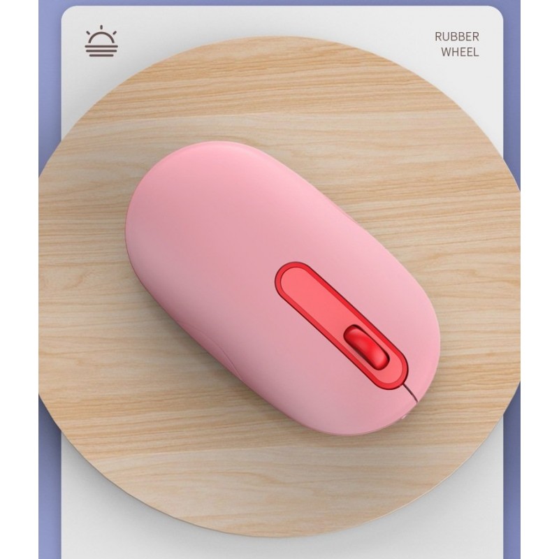 With Receiver, Solid T12 2.4G Bluetooth Wireless Mouse