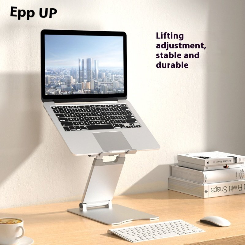 Folding Standing Riser Aluminum Alloy Notebook Bra...