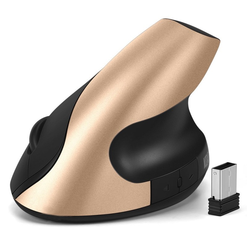Silent Click Ergonomic 2.4G Wireless Optical Mouse
