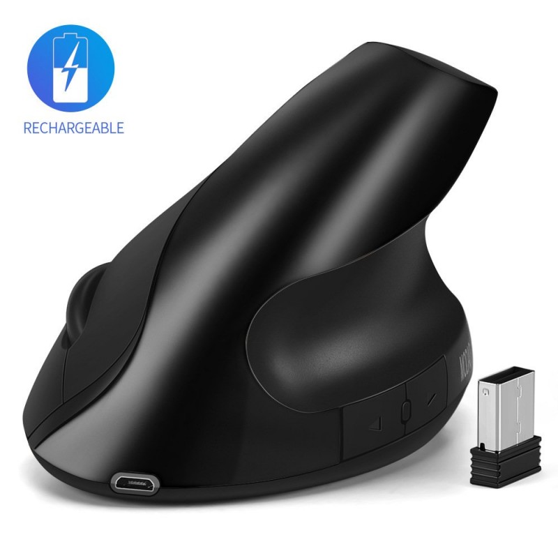 Silent Click Ergonomic 2.4G Wireless Optical Mouse