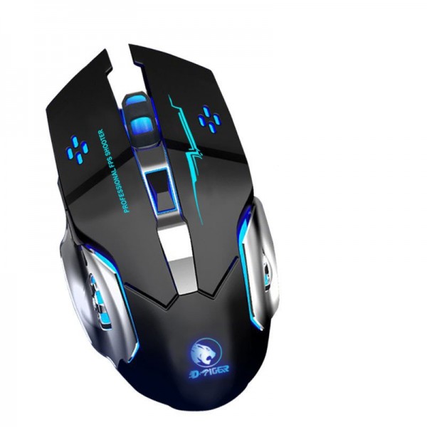 Wireless Gaming Mouse Luminous Mute Rechargeable W...