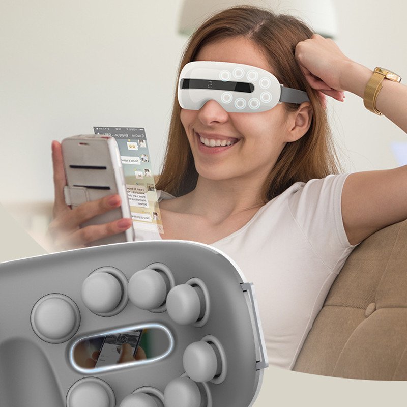 Visual Electric Eye Massager Hot Compress Vibratio...