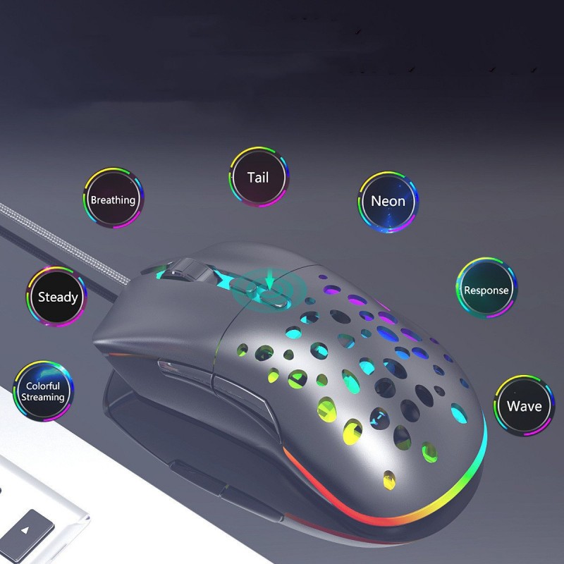 Hollow Wired Wireless Gaming Mouse E-sports Games Computer Accessories