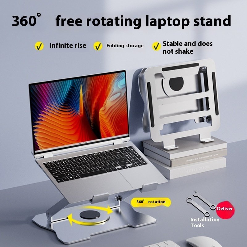Solid Color Notebook Rotatable Alloy Bracket