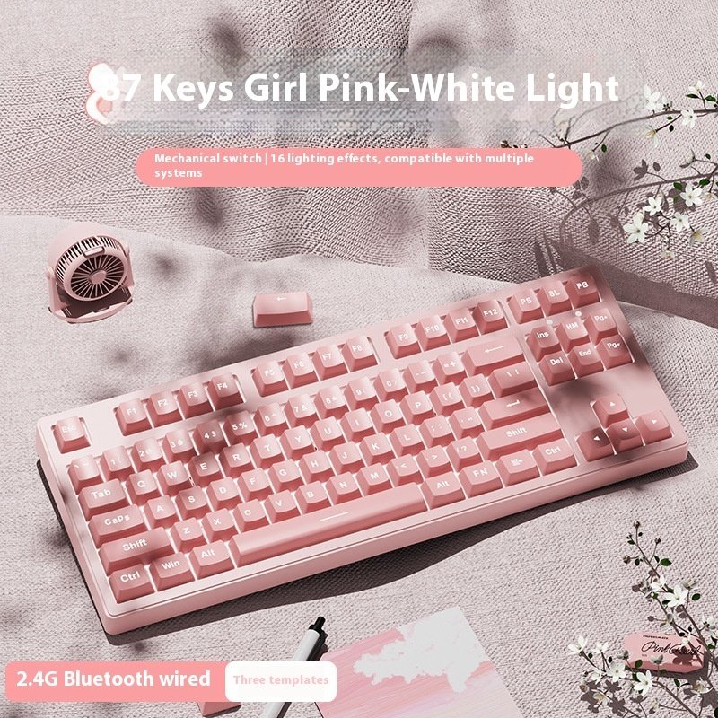 Office Game Wireless Bluetooth Three-model Mechanical Keyboard