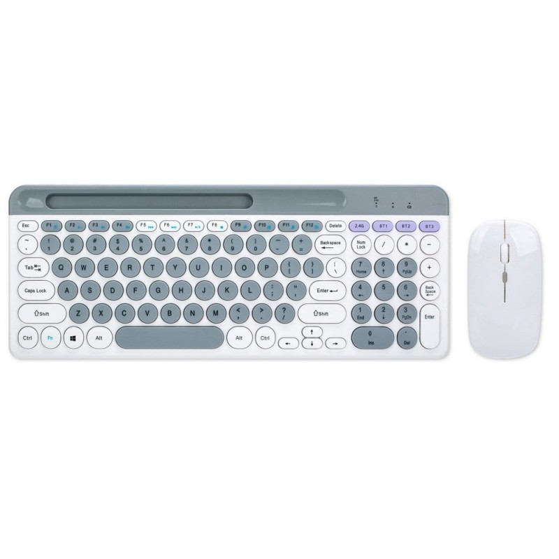 Macarons Dual-mode Wireless Bluetooth Keyboard Mouse Suit