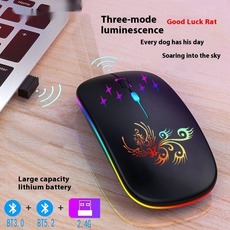 Rechargeable Wireless Bluetooth Luminous Mouse