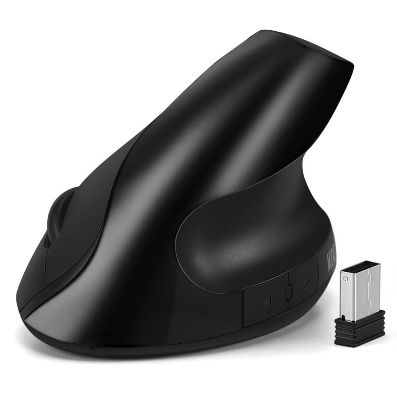 Silent Click Ergonomic 2.4G Wireless Optical Mouse